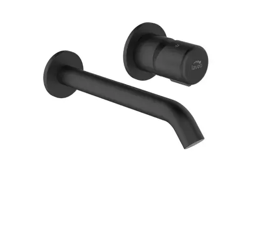 Podtynkowa bateria umywalkowa Pretto czarny mat