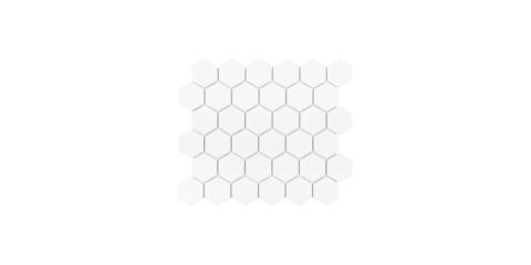Hexagon white 51 28,2x27,1 cm matt