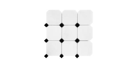 Octagon white 95 30,1x30,1 cm matt