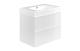 Zestaw umywalka VIGOUR white 80x49 P.Plus cm z szafką podumywalkową WHITE 80 cm white uchwyty białe