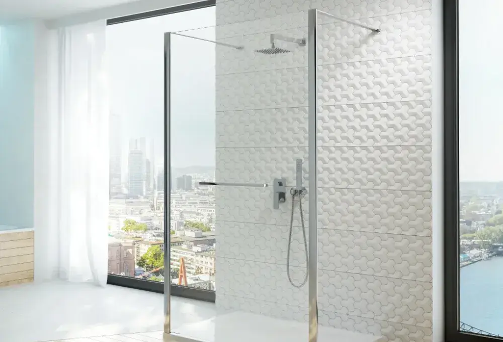 Kabina Walk-In przyścienna Altus 120 cm