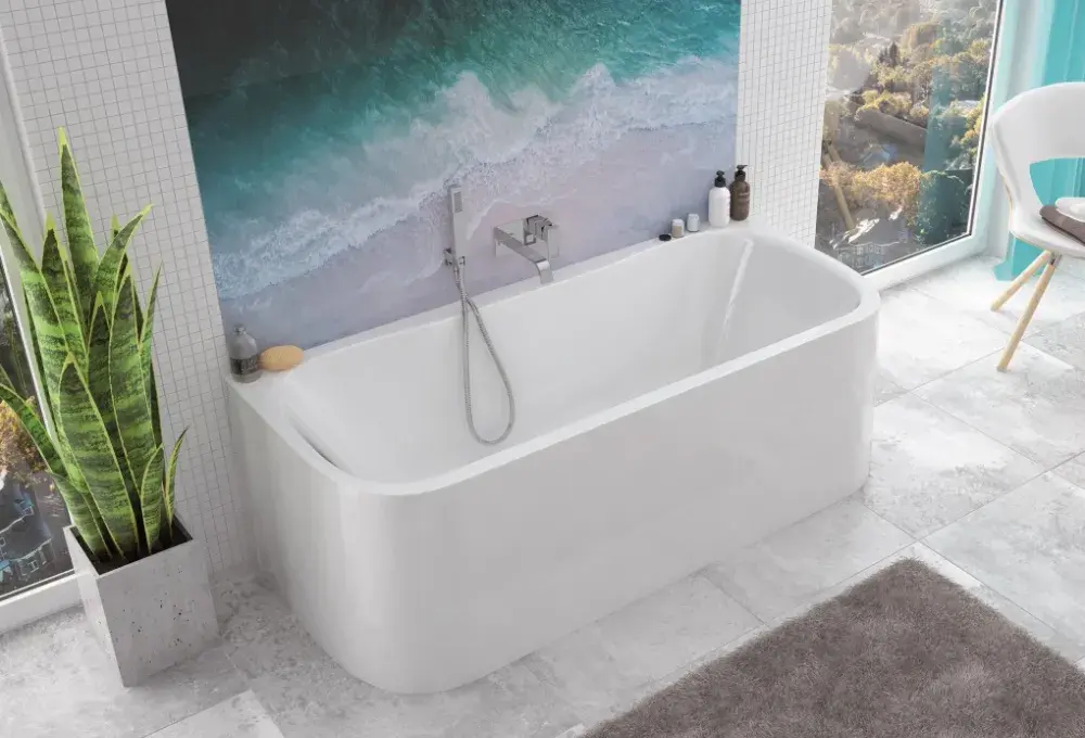 Wanna symetryczna ze zintegrowaną obudową Luxo 80x180 cm