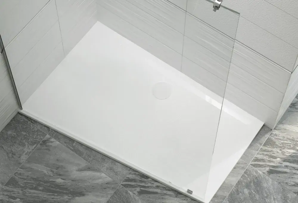 Brodzik trapezowy mineralny Space Mineral 90x120 cm