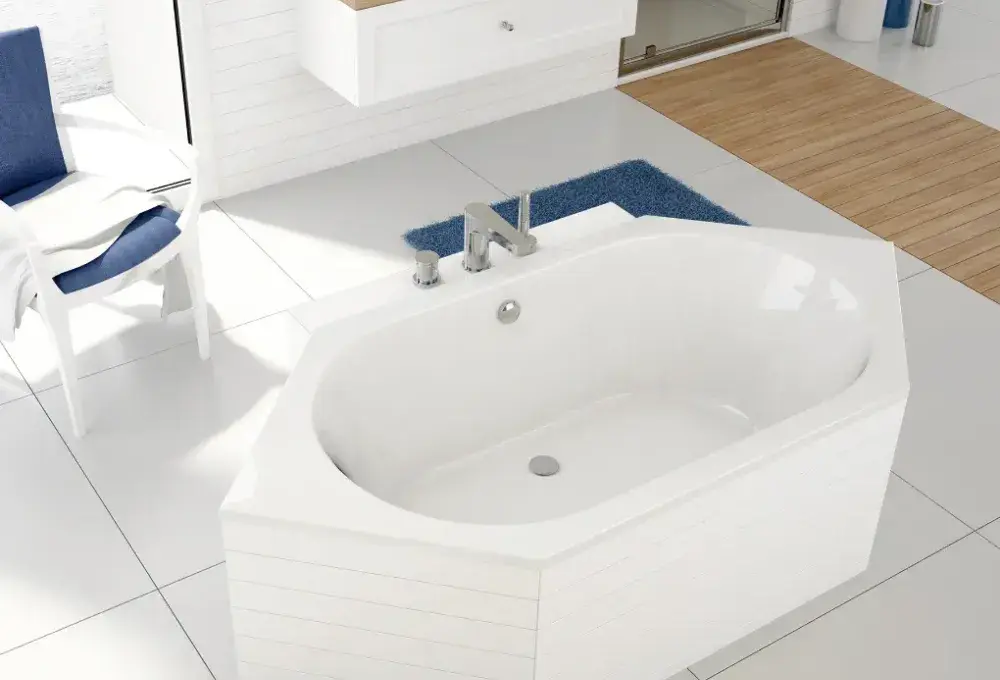 Wanna sześciokątna Free Line 90x190 cm