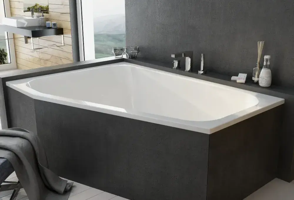 Wanna trapezowa akryl Free Line 120x175 cm