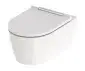 Miska WC bezkołnierzowa wisząca One Turboflush z deską wolnoopadającą